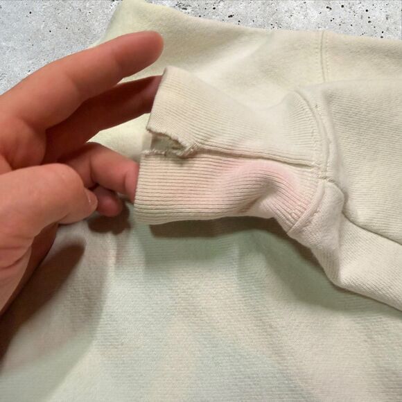 Champion Reverse Weave Hoodie Tie-Dye Upcycled Pastel Pullover Teal Hood Size L - Picture 13 of 16